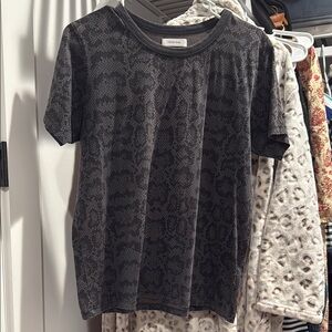 ANINE BING Snake Print T-Shirt